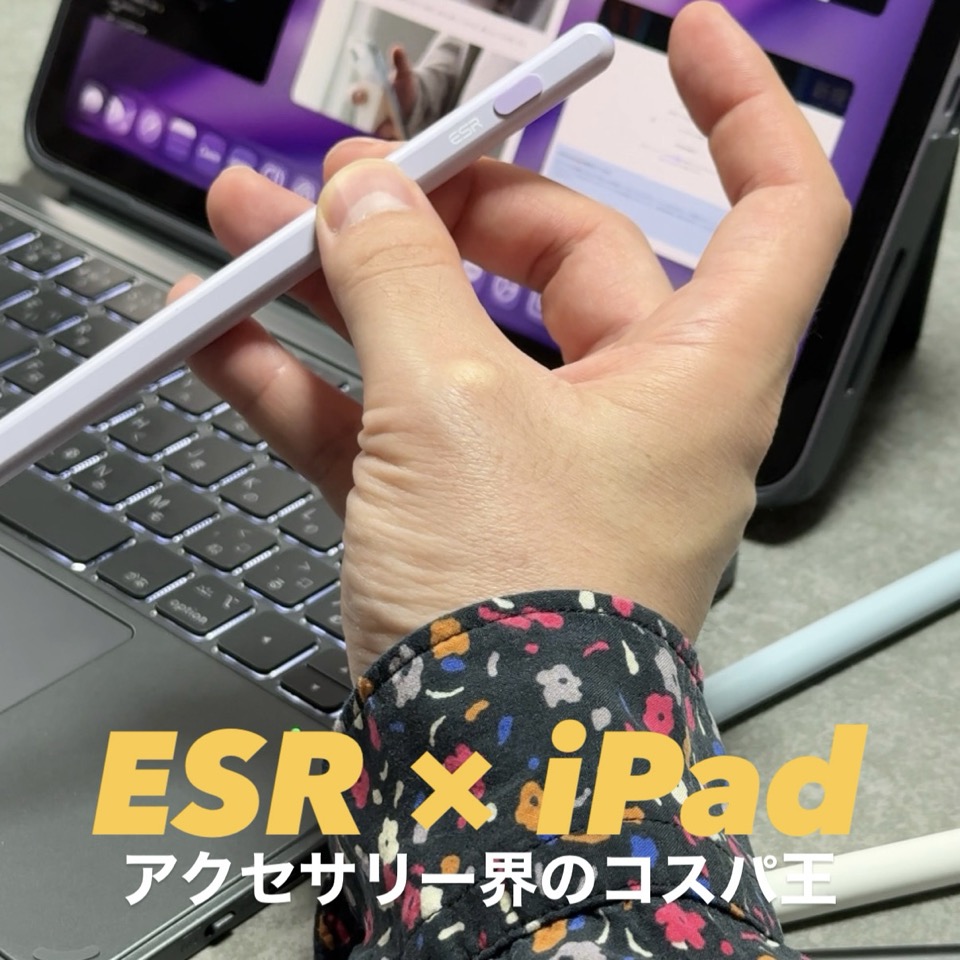 コスパ抜群のESRのiPadアクセサリー