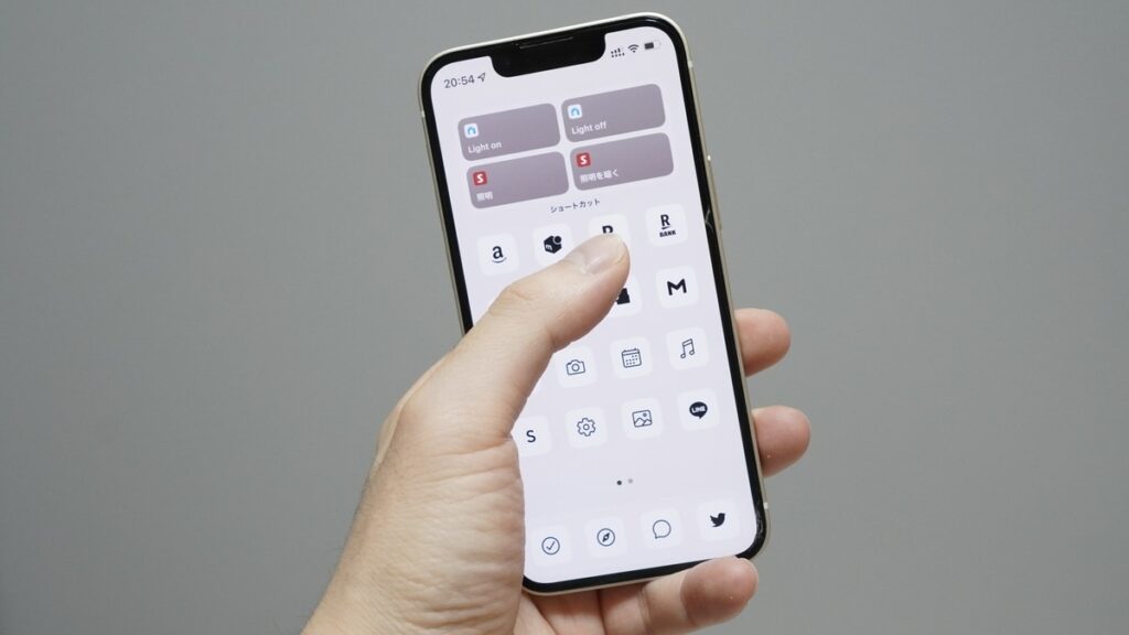 iPhoneのホーム画面