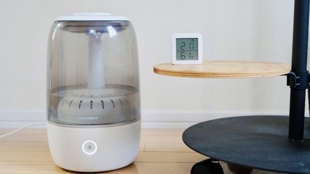 スイッチボットの加湿器と温湿度計