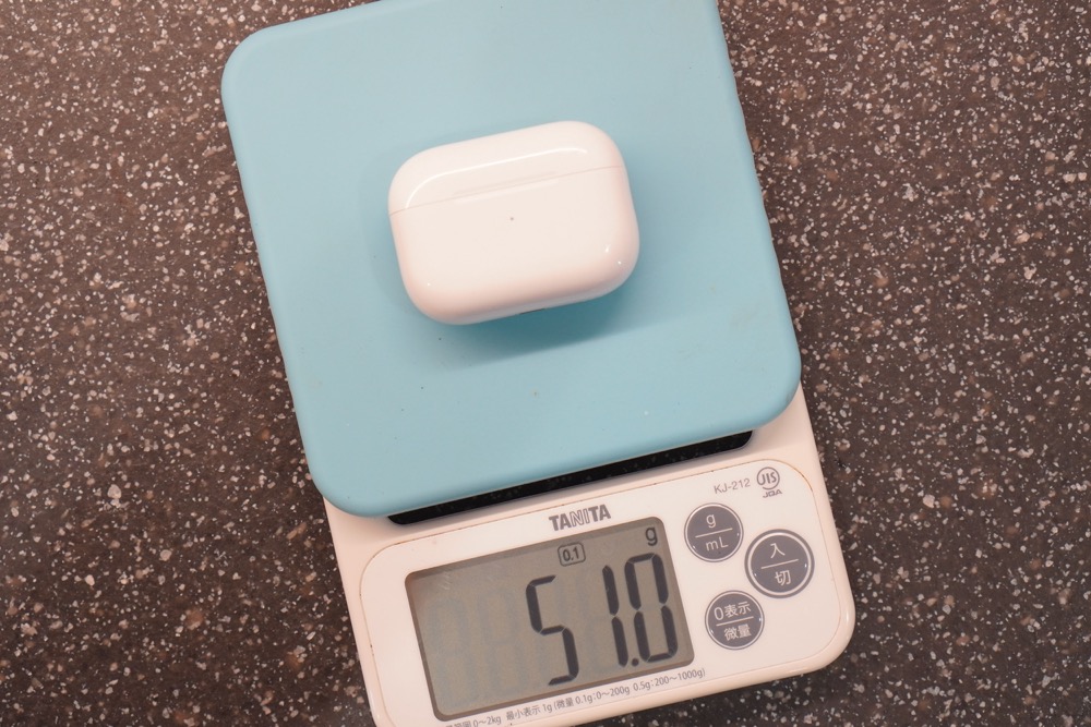AirPods Pro(ケースのみ)の重さ