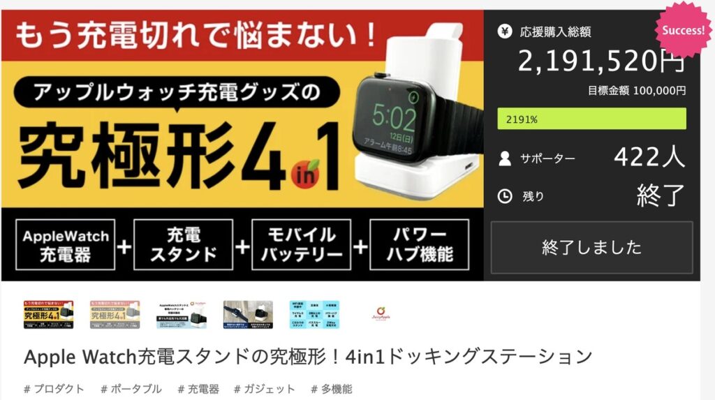 Juicy AppleがMakuakeで日本上陸