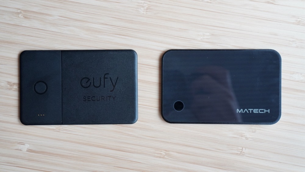  Eufy Security SmartTrack CardとMATECH Smart Card Solarのサイズ