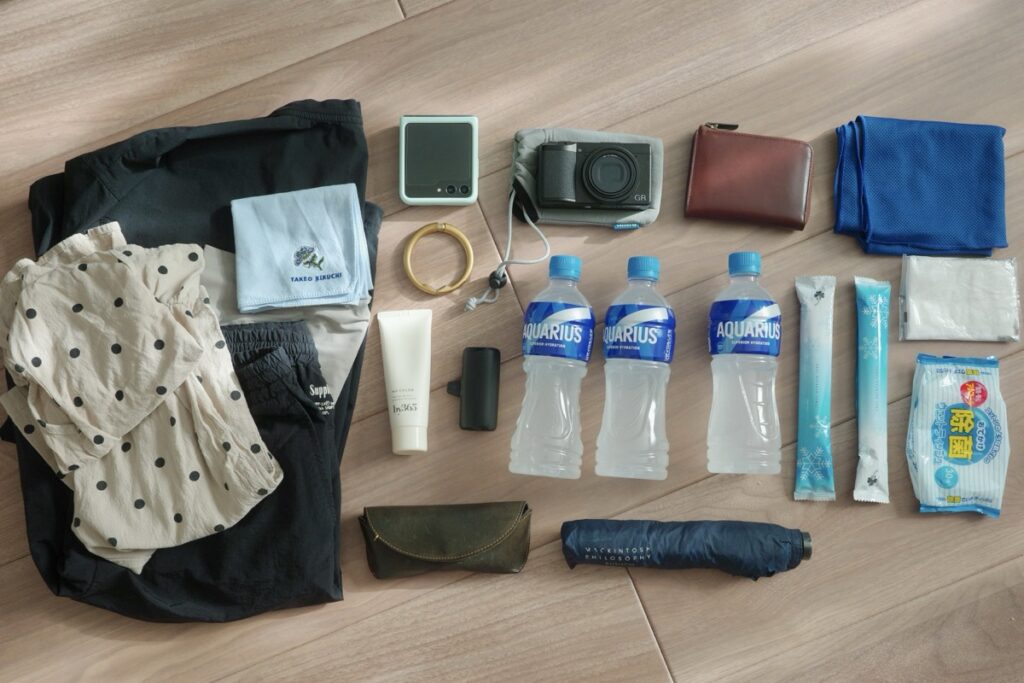 THE TOKYO TECHPACK AIRのカバンの中身(休日編)