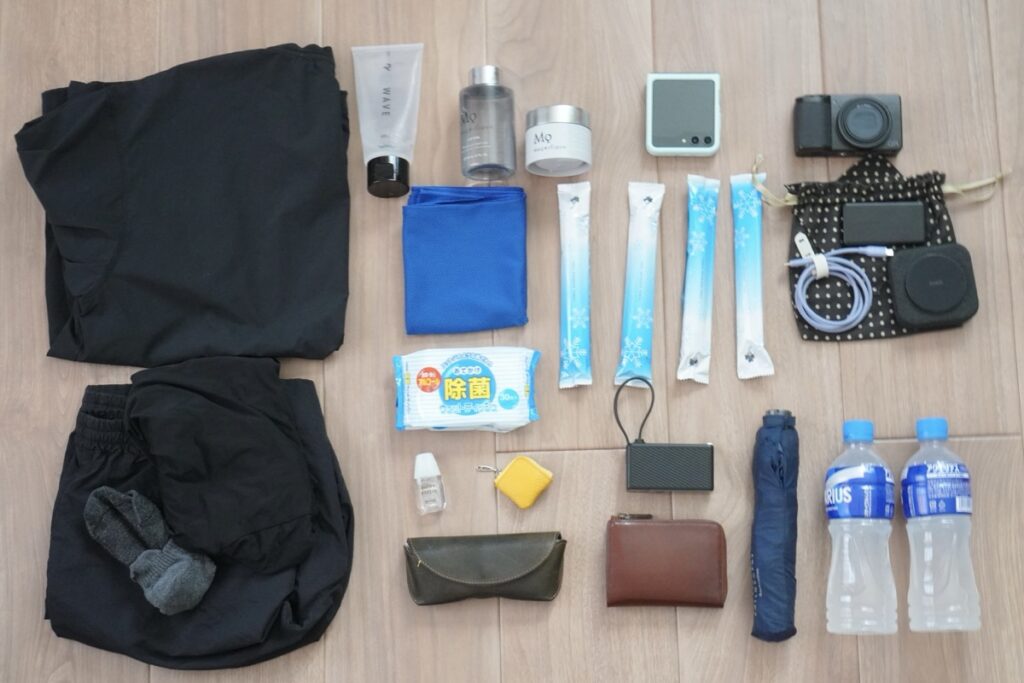 THE TOKYO TECHPACK AIRのカバンの中身(旅行編)