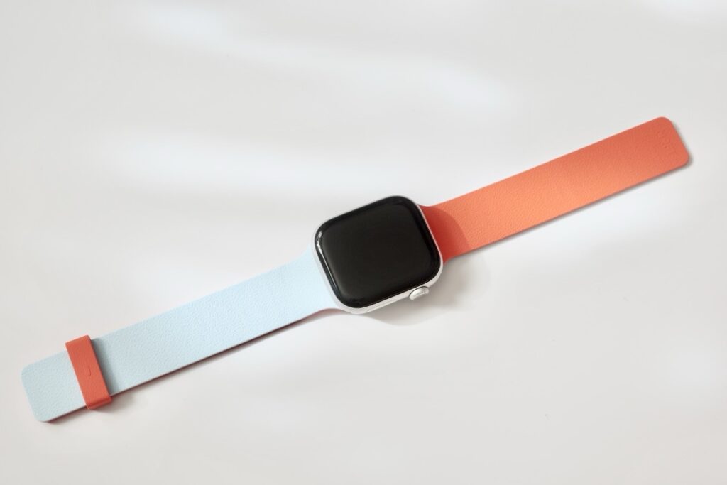 MOFT Apple Watchバンド（サンライズオレンジ x ミストブルー）