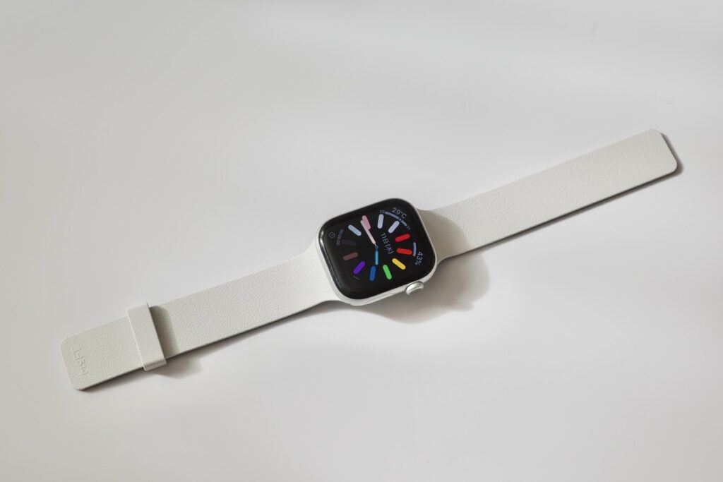 MOFT Apple Watchバンドのホワイトカラー（ディープブルー x ミスティグレー）