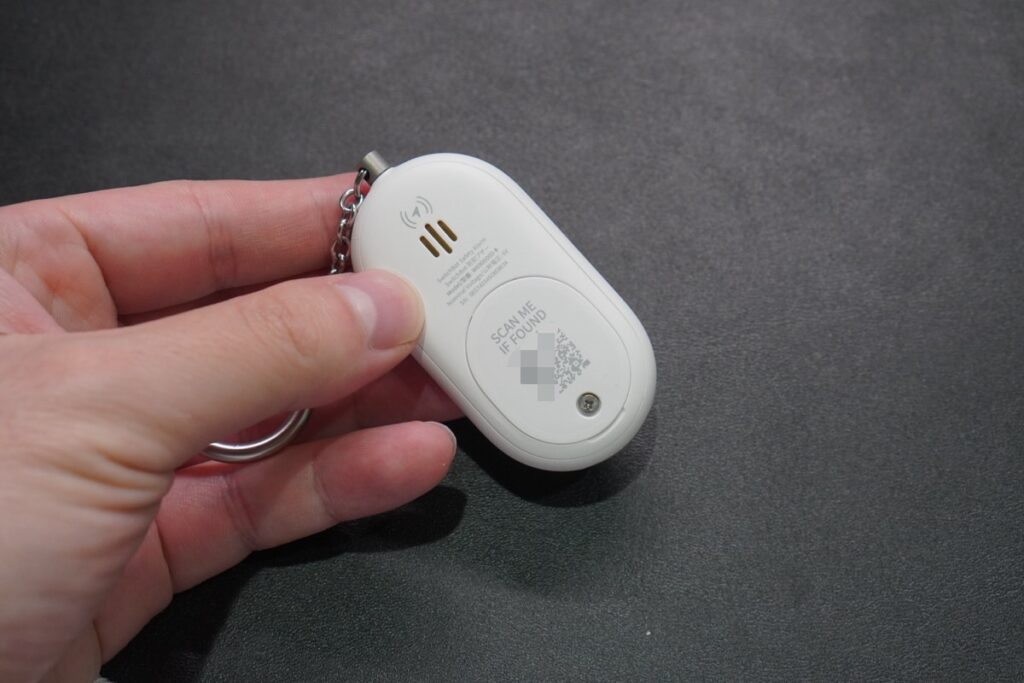 SwitchBot防犯ブザーの背面