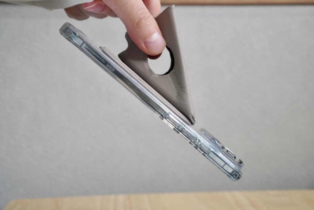 MagSafeの磁力は安定感がある