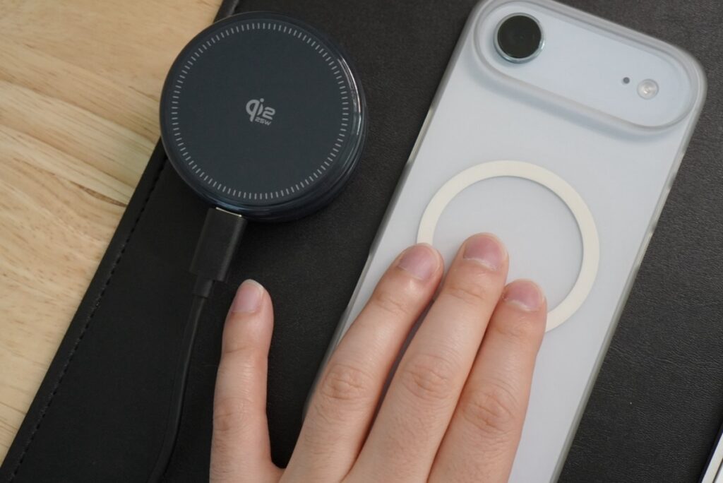 充電コイル周りが冷たくなっている