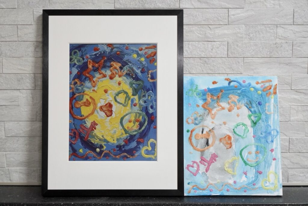 AIスタイル変換後の子供の絵