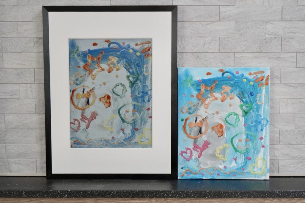 子供の絵をスキャンしてアートフレームに表示してみた