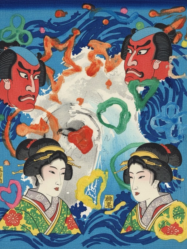 浮世絵スタイルを適用