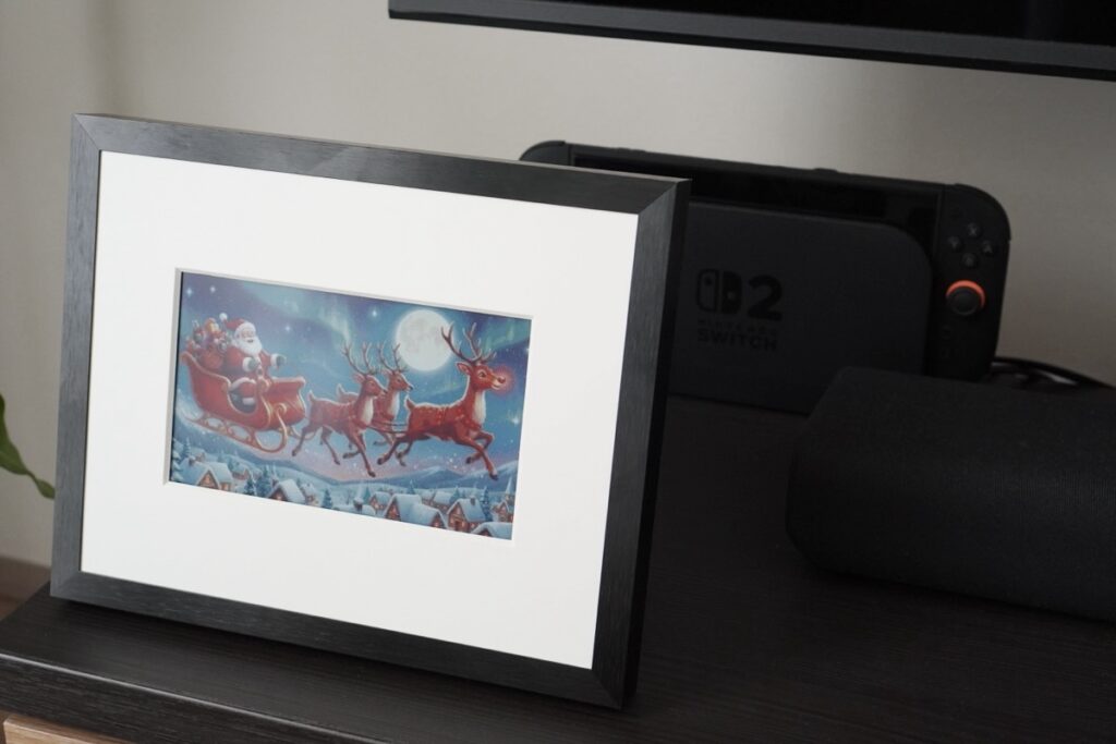 Xmasにはサンタクロースの絵を表示させてみる