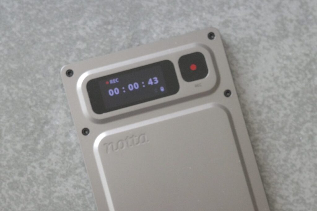 Notta Memo Proのデザイン