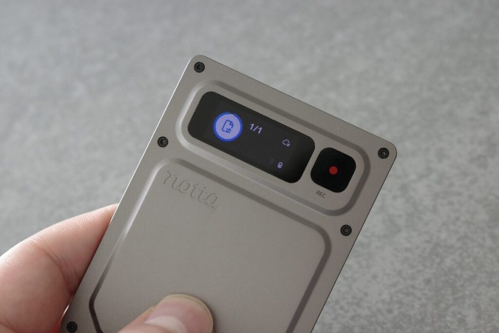 Notta Memo ProのWi-Fi同期
