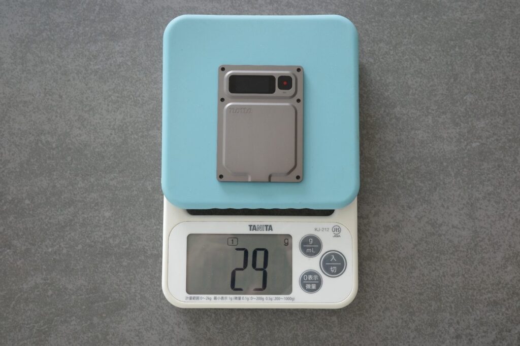 Notta Memo Proの重さは実測29g