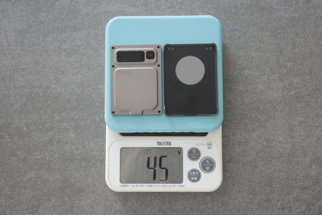 ケース込みで45g